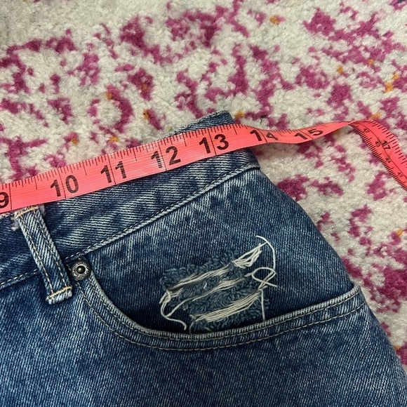 Coca-Cola Vintage Denim Distressed High Waisted Shorts 27/4 - Picture 9 of 10